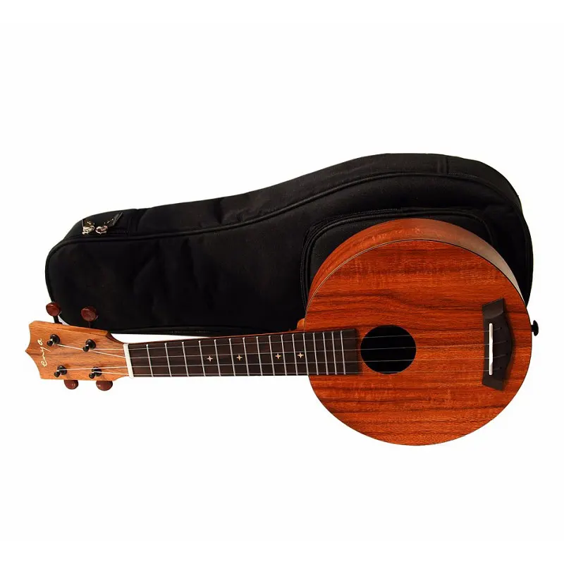 Эня укулеле 21 дюйм круглая форма HPL KOA гавайская гитара мини гитара|guitare guitare|guitar