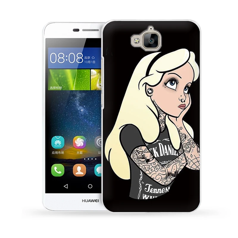 2016 твердый пластик Защитный чехол для Coque huawei Y6 pro Y6pro пластиковая задняя крышка