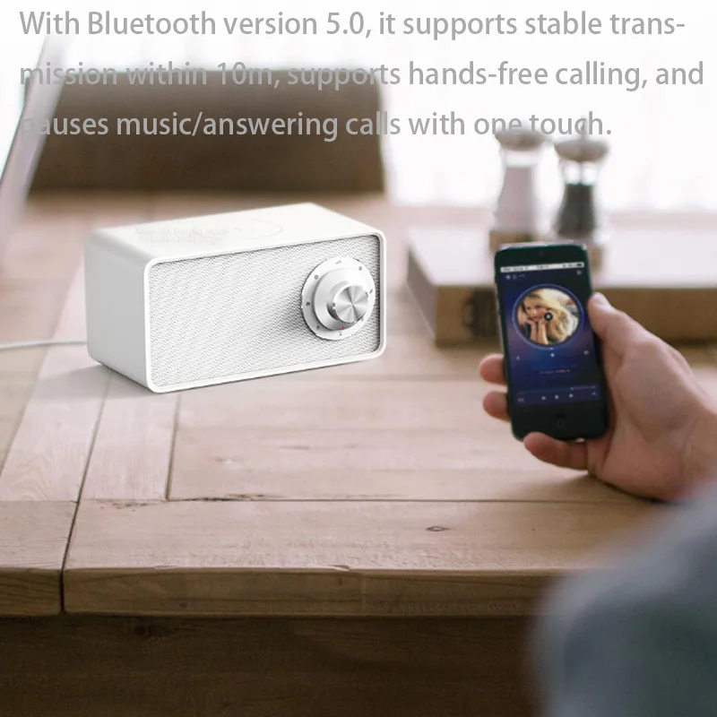 Xiaomi Mijia Zhiling Qualitell Беспроводное зарядное устройство белый шум динамик BLT5.0 EPP протокол 10 Вт Быстрая зарядка зарядное устройство динамик