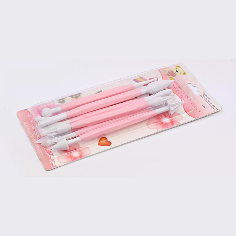 

8pcs Pink Plastic tools DIY handmade materials Ultra light clay polymer clay