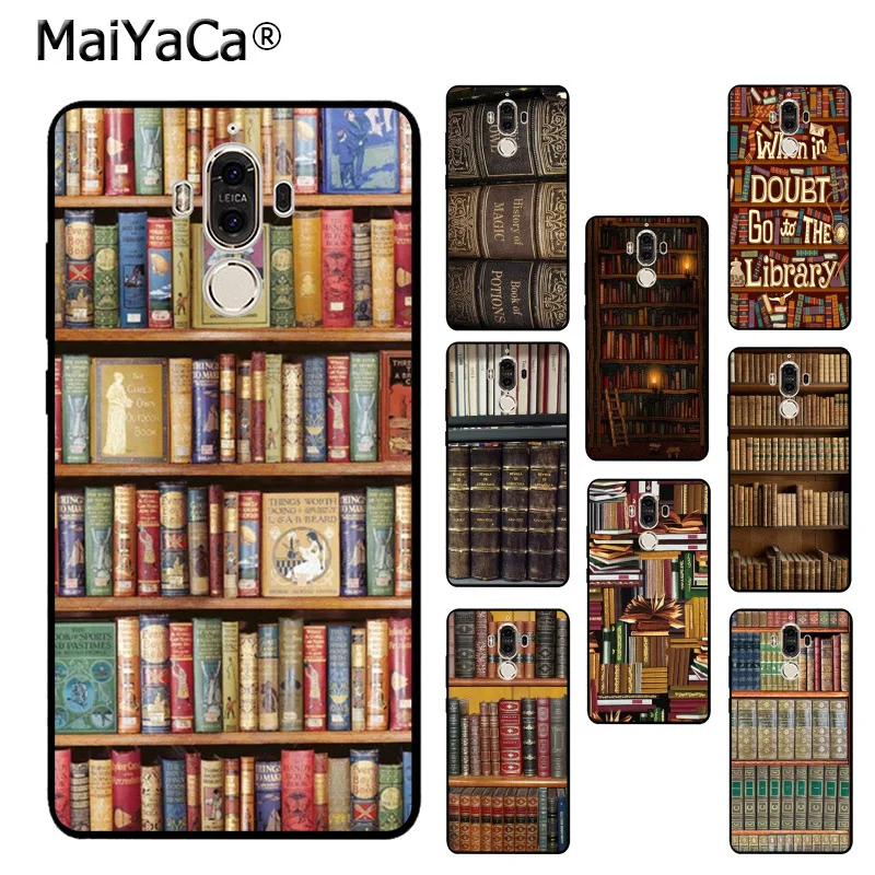 MaiYaCa книжная полка библиотека Новинка Fundas чехол для телефона Huawei p20 pro p9 p10 plus mate9 10