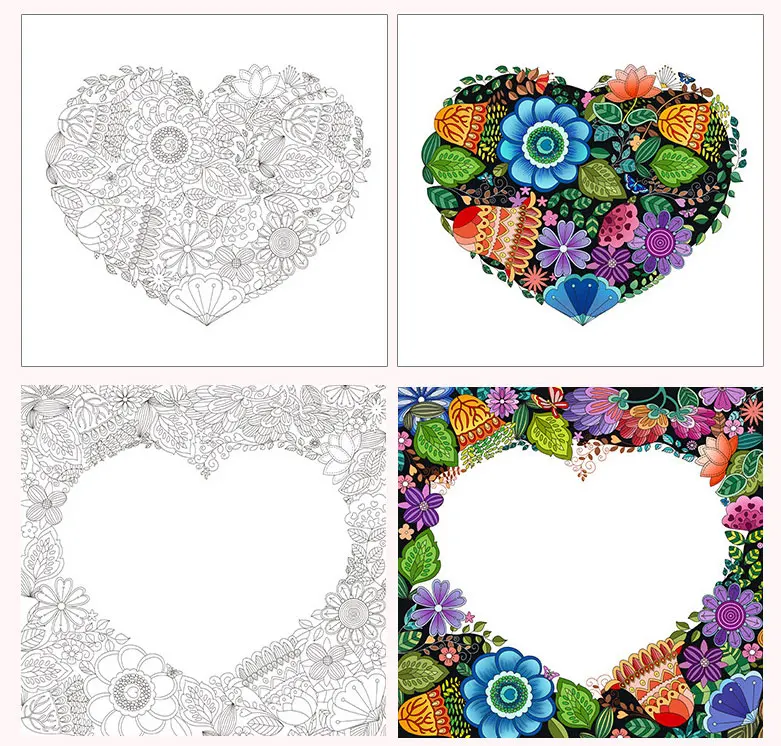 Книжка-раскраска для взрослых 46 страниц