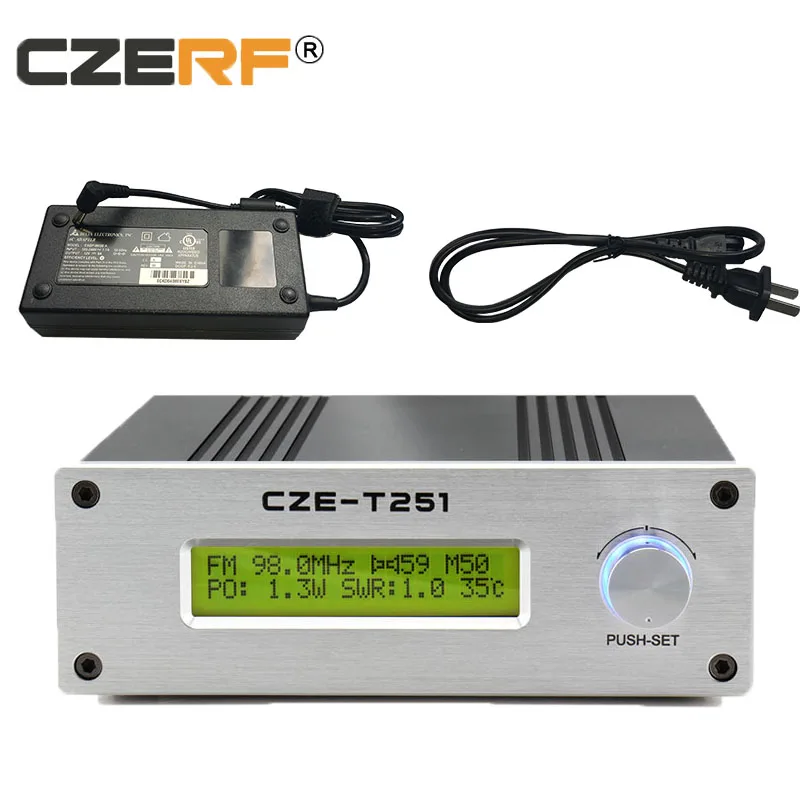 CZE T251 25 Вт Fm передатчик вещания 0 с регулируемой мощностью 87 108 МГц для