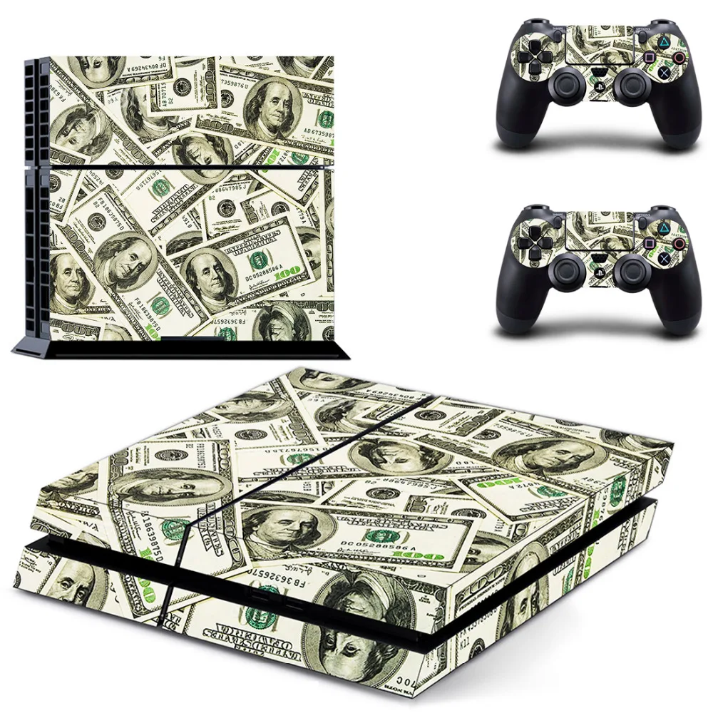 Grand Theft Auto V GTA 5 PS4 Наклейка для консоли Sony PlayStation 4 и 2 контроллера наклейка