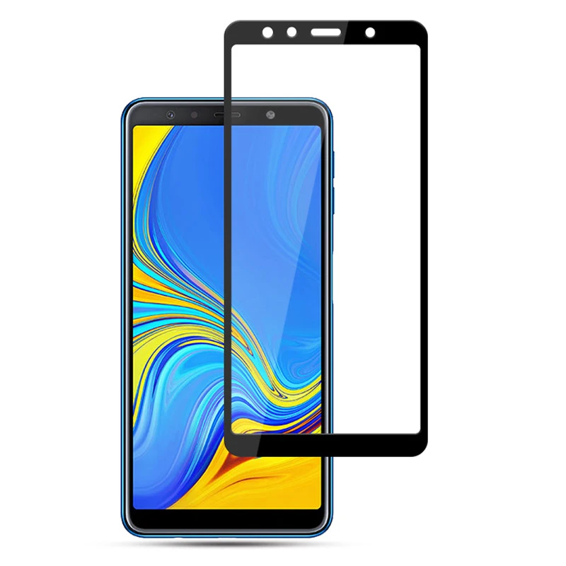 3D закаленное стекло для Samsung Galaxy A7 2018 полноэкранная Защитная пленка экрана