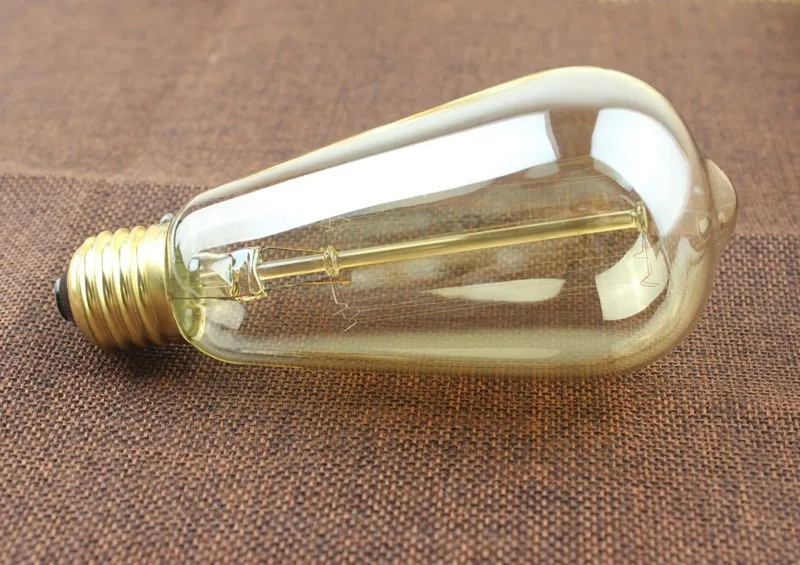 Специальное предложение из 2 предметов высокое качество Винтаж Edison ST64 лампочка