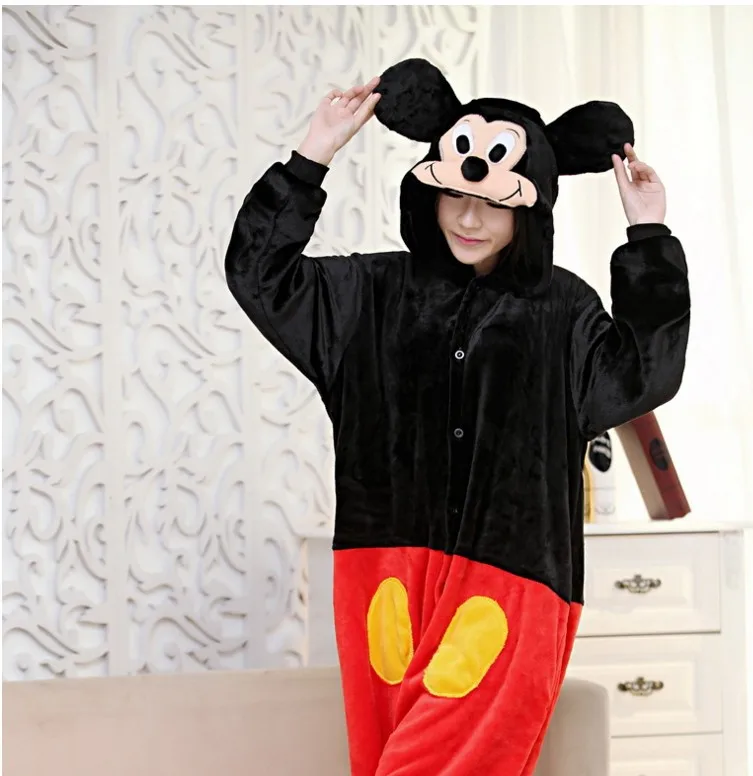 2018 маскарадные костюмы с Минни Маус комбинезоны пижамы мультяшными животными