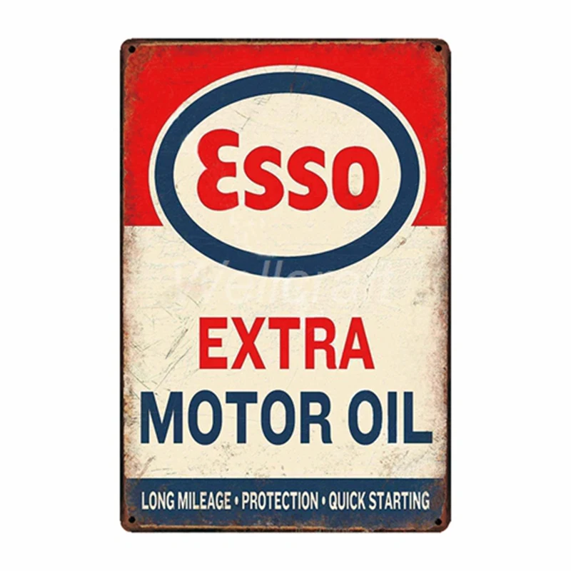 [WellCraft] TEXACO ESSO STP Индия BP Чемпион гараж масло металлические знаки плакат Декор для бара паба железная Живопись Домашний FG-221 - Цвет: EC 2702