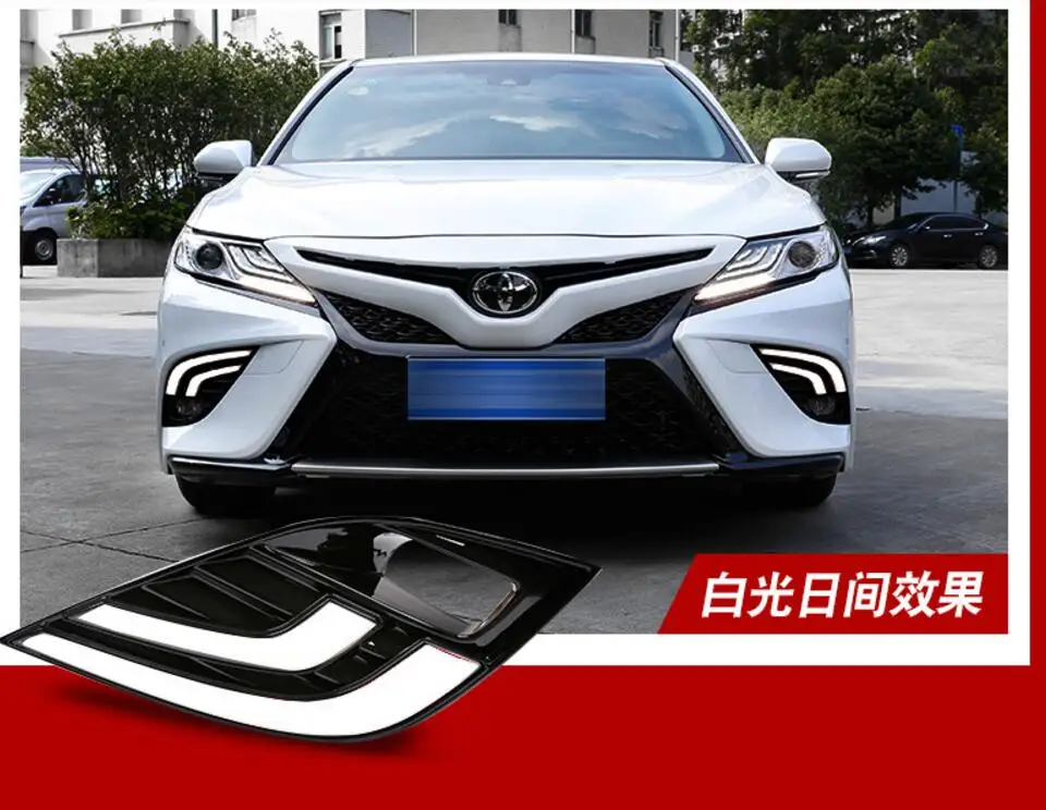 Динамический Видео LED 2018 2019 camry дневной свет противотуманные фары Aurion
