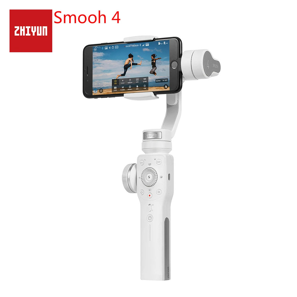 ZHIYUN Smooth 4 Смартфон Gimbal 3 оси ручной стабилизатор смартфон для IPhone X Samsung Galaxy S9