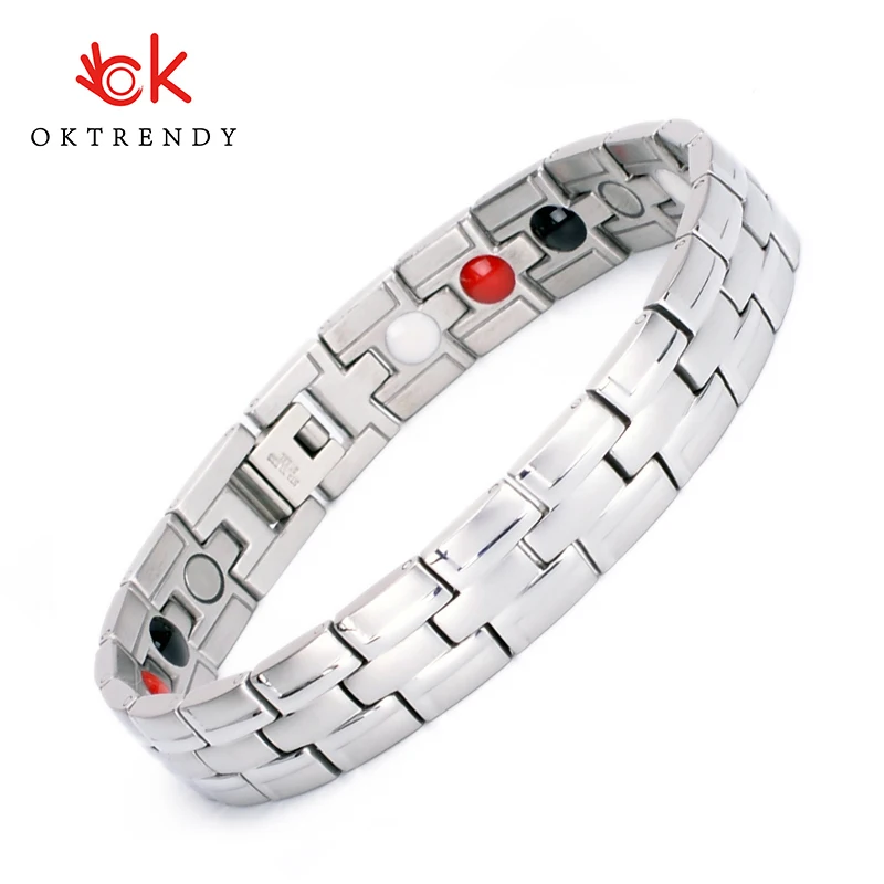 Магнитные браслеты Oktrendy из нержавеющей стали мужские ювелирные изделия