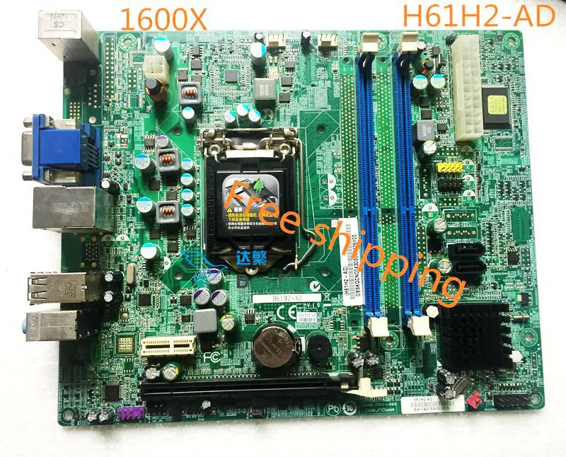 

Материнская плата H61H2-AD для ACER SX2855, 1600X, B430, XC600, LGA1155, 100% Протестировано, полностью работает