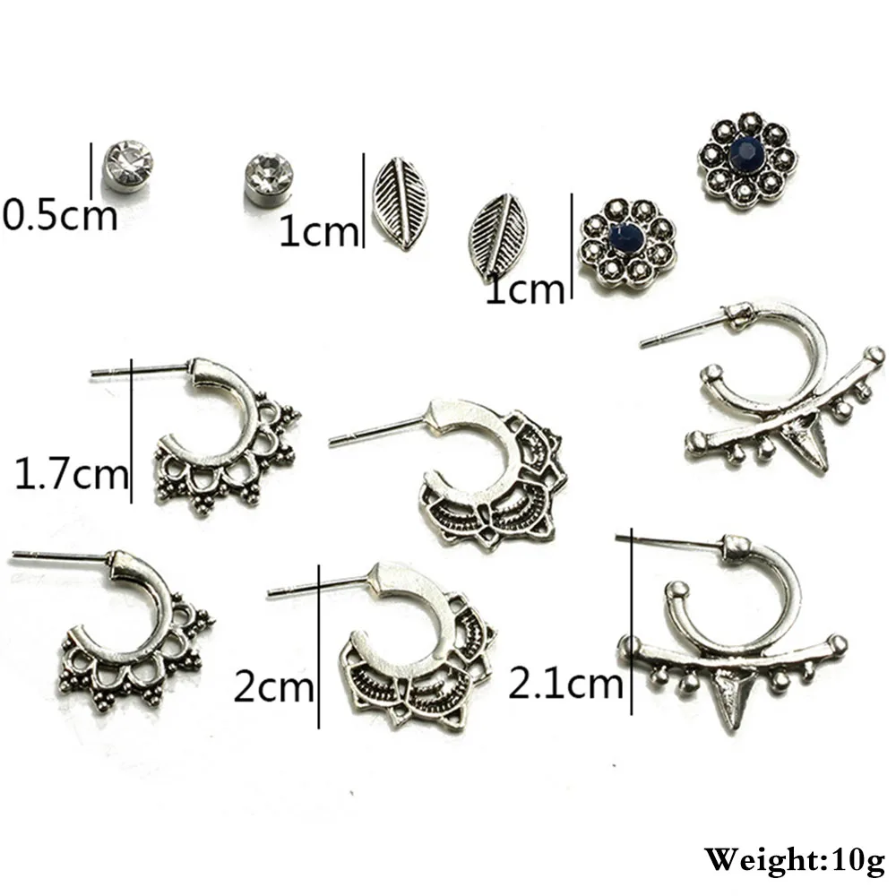 Liuyuwei Punk 6 Pairs Pack Set Brincos Mixed Stud Earrings For Women Angel Wings Ear Studs Fashion Jewelry Wholesale YW4844 | Украшения и