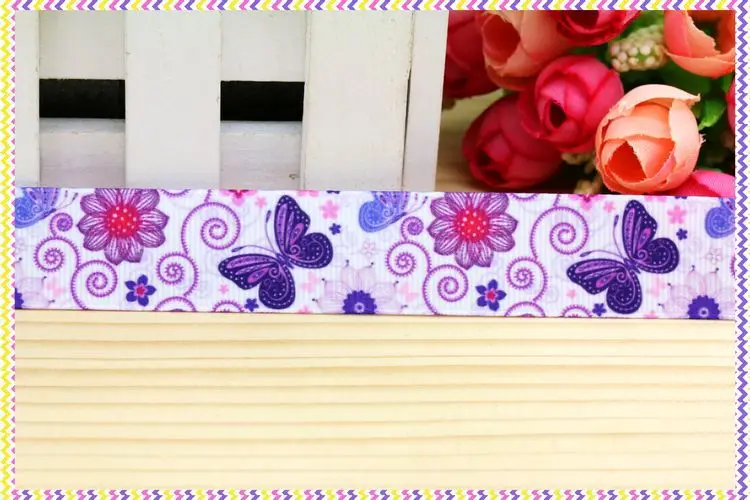 Новинка 7/8 ''Бесплатная доставка корсажная лента с принтом бабочки головной