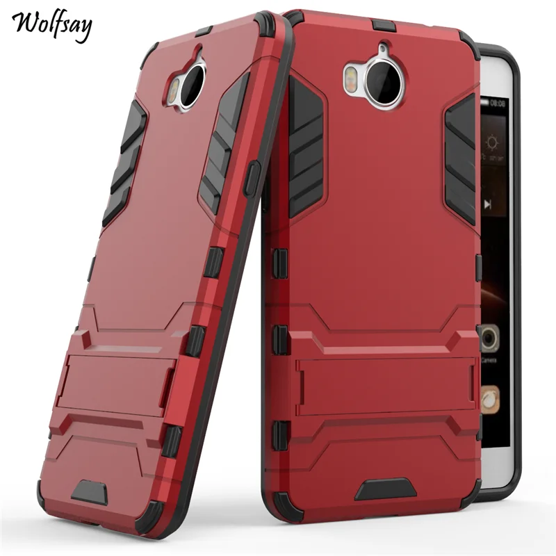 For Huawei Y5 2017 Case Shockproof Robot Rubber Hard Back PC Phone Protective Cover |