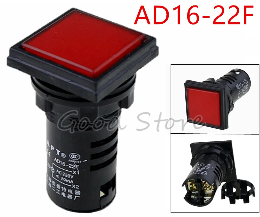 1 шт. AD16 22F 22 мм Красный Зеленый Желтый 24 В 220 380 светодиодный индикатор