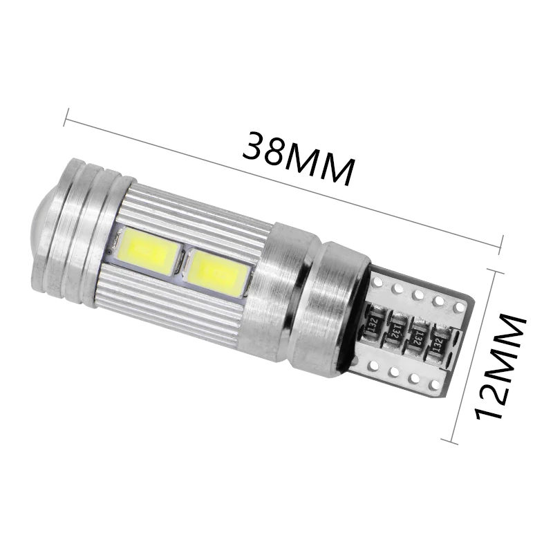 T10 10 SMD 5630 светодиодный объектив проектора автомобильные Габаритные фонари W5W 501