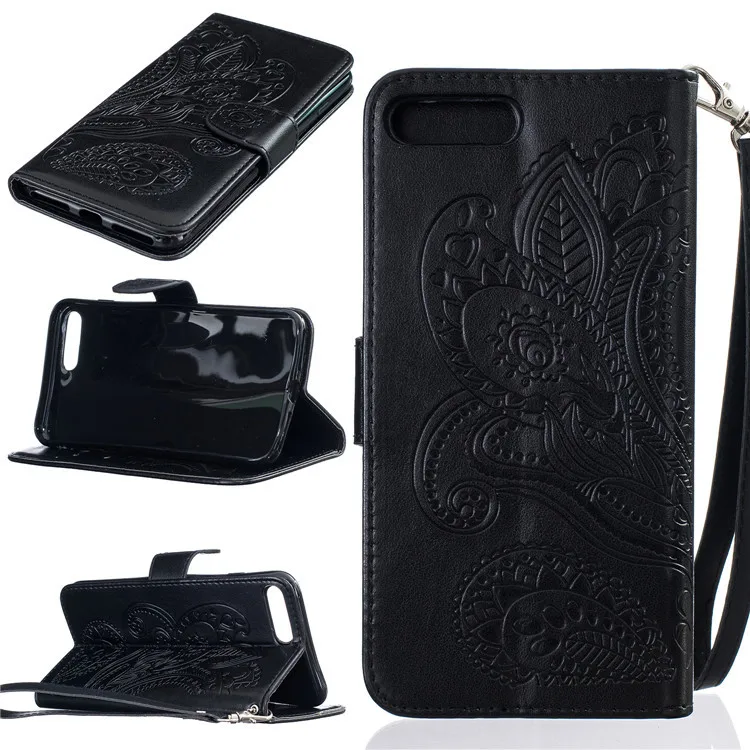 Coque роскошный дизайн павлин цветок кожаный чехол для iPhone 6 plus 5 откидная крышка