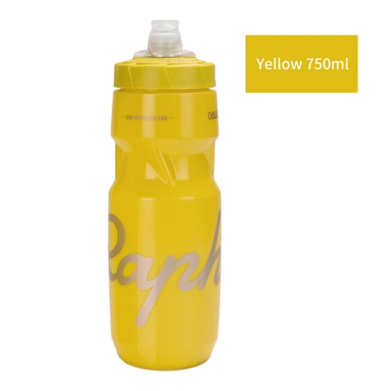 Yellow 750ML Rapha 620-750 мл велосипедная бутылка для воды BPA бесплатно 76-105 г герметичные силиконовые велосипедные спортивные бутылки для воды Запираемые велосипедные бутылки для воды - Цвет: Yellow 750ML
