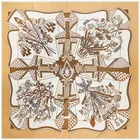 Платок женский из 100% саржевого шелка, квадратный, 130 см, повязка для головы хиджаб