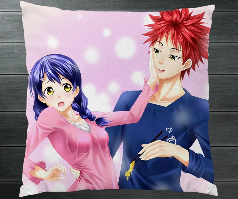 Пищевые войны!: Shokugeki no Soma двухсторонняя подушка чехол аниме Подушка Чехол Yukihira