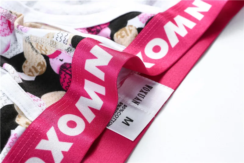 3PCS Men Underwear Cotton Briefs Floral Printing Mens Calzoncillos Sexy Panties Jockstrap Cueca Masculina Briefs Underpants