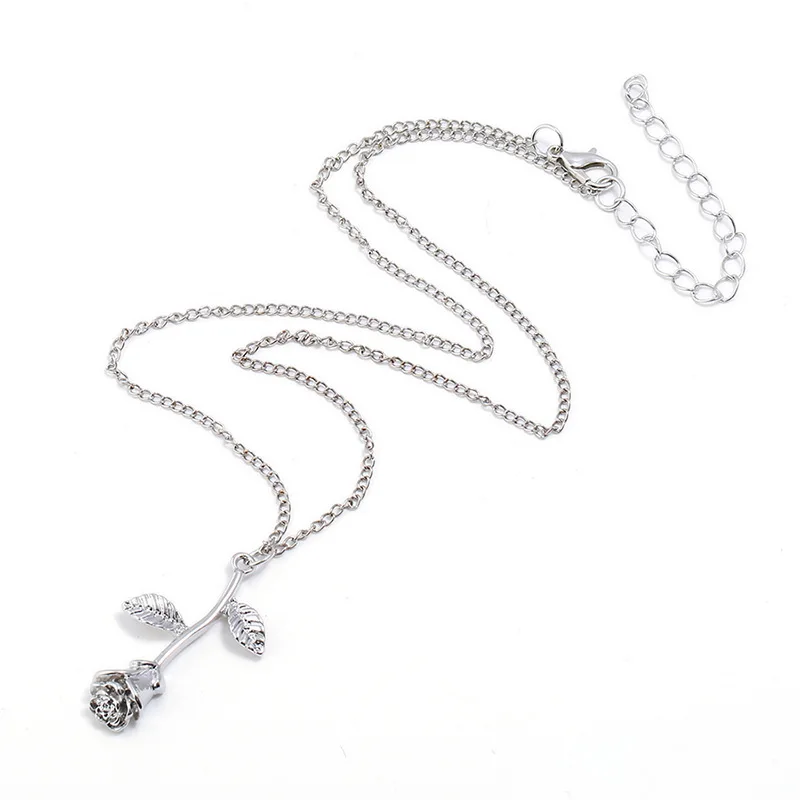 Hot Sale Rose Flower Pendant Choker Necklace Bijoux Collier Femme For Women Statement Flowers Charm Maxi Boho Jewelry | Украшения и