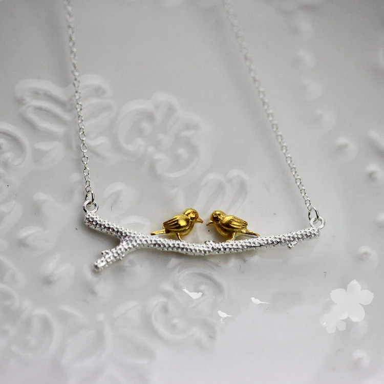 Ожерелье чокер из серебра 2015 пробы с подвеской в виде птицы|necklace support|necklace