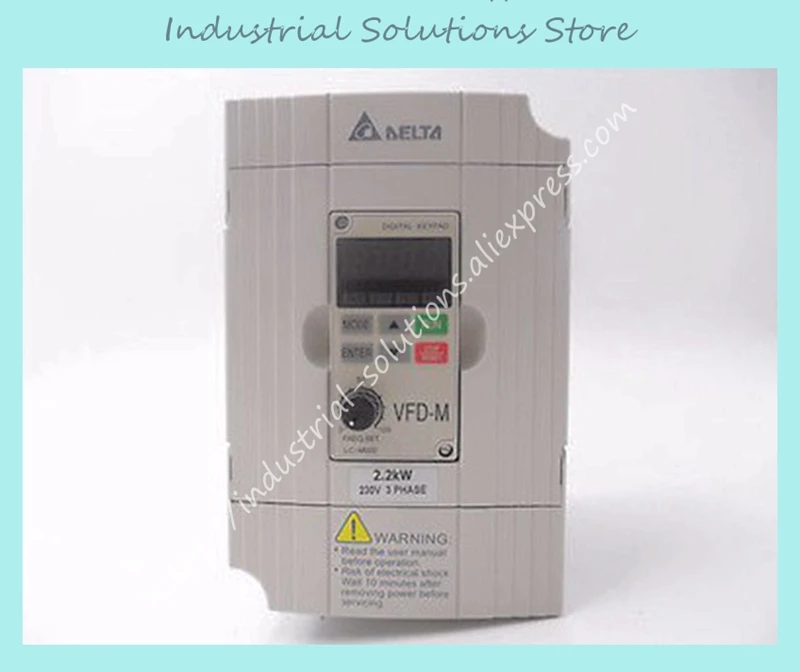 Преобразователь 3 фазный VFD022M23B 220V Выход 3PH 0 ~ 240V 2.2KW 3HP 1 400 Гц VFD M серии Новый|inverter