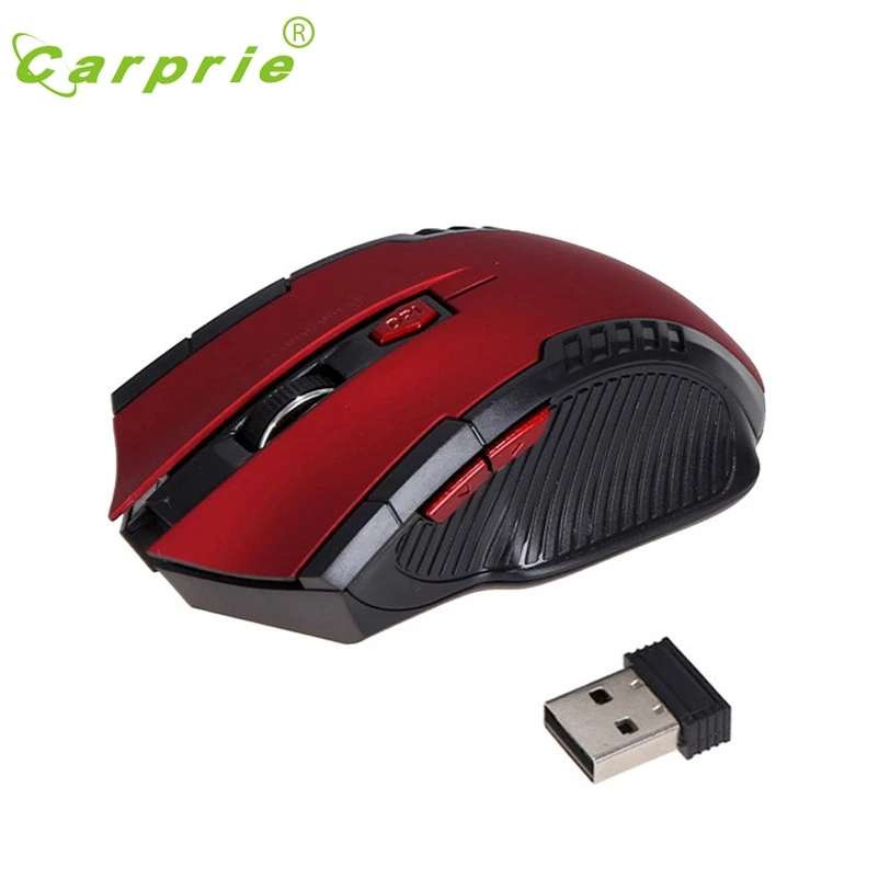 Беспроводная мышь CARPRIE с 6 кнопками Оптическая USB 1600 DPI для планшета ноутбука|computer