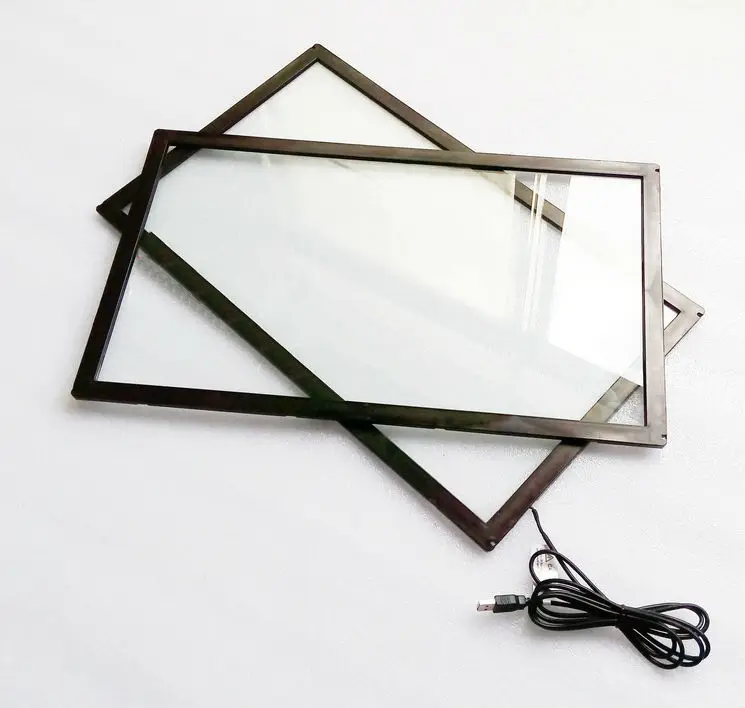 20 дюймов инфракрасный ИК 10 точек сенсорный экран панель со стеклянным сенсорным