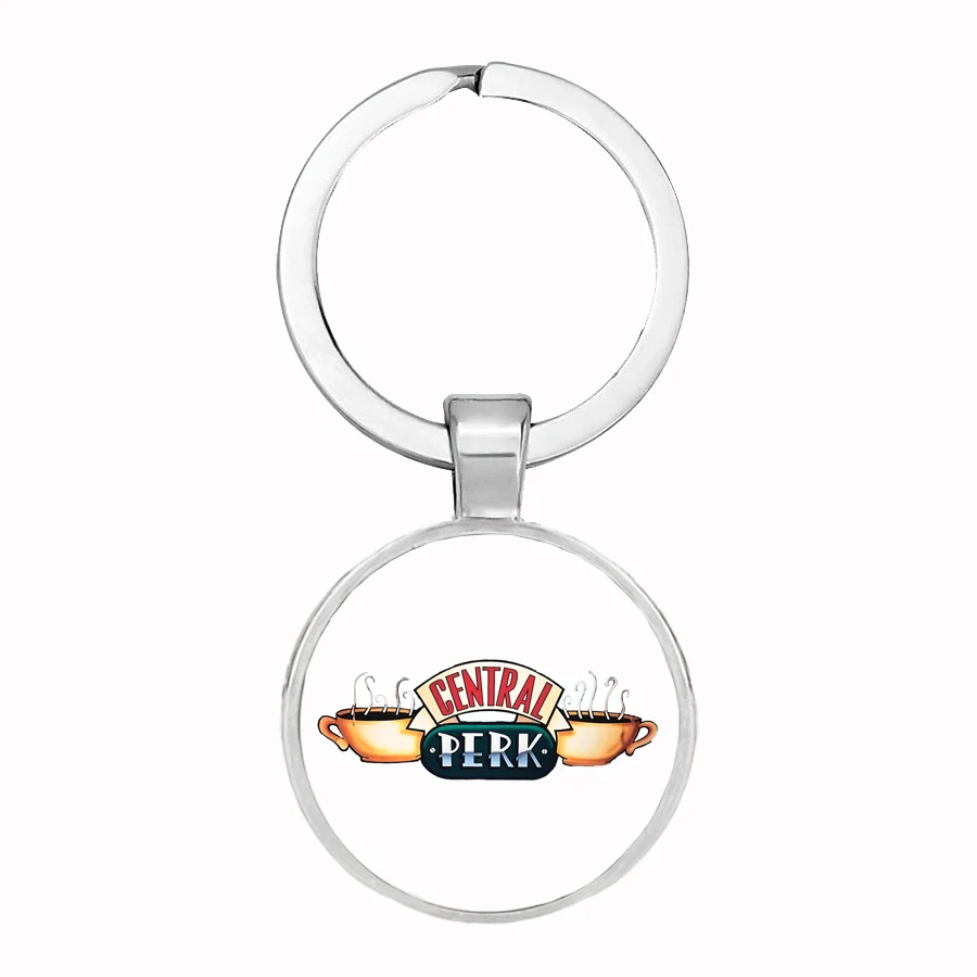 2018 Новый с героями телесериала друзья ювелирные изделия Central perk Кофе время брелок