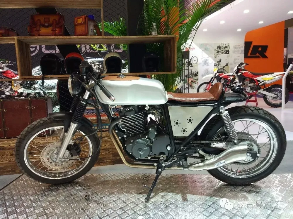 SAFFEN 9L/2.4Gal Кафе Racer Бензобак Универсальный топливный бак ГОЛАЯ СТАЛЬ с толстой железной крышкой переключатель для YAMAHA RD50 RD350 BWM R100