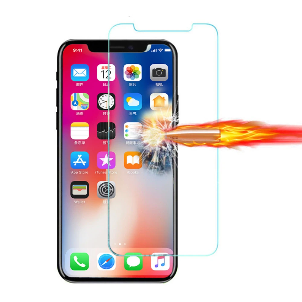 2 шт Закаленное стекло Защитная крышка экрана для iPhone XR/iPhone XS/iPhone xs max
