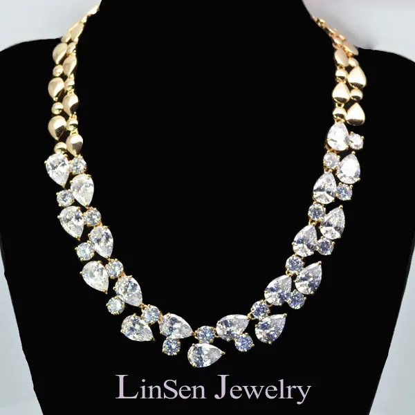 Роскошное женское ожерелье длиной 51 см длинное Моны Лизы с кубическим цирконием