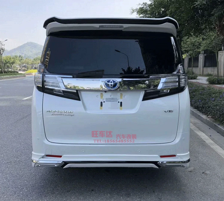 Подходит для Toyota Alphard ROWEN спойлер из углеродного волокна крыло хвост|Спойлеры и