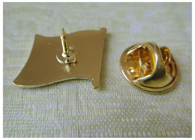 Булавка с флагом СССР/булавка безопасности кнопкой бабочкой железная латунная