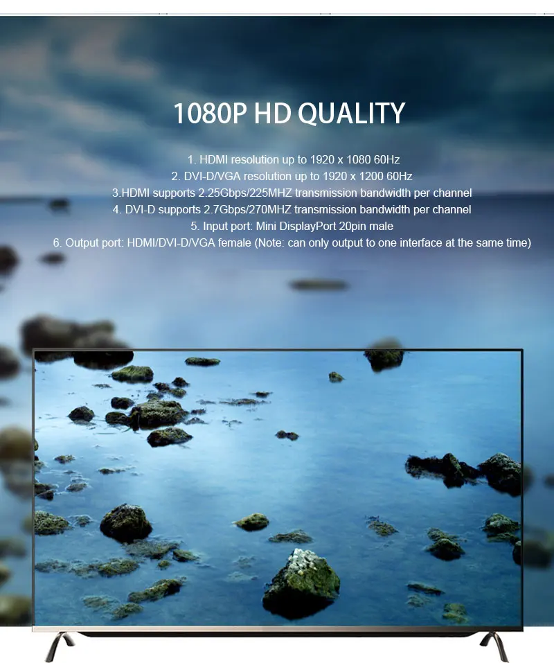 HDMI DVI VGA Женский адаптер конвертер кабель для Apple MacBook Air Pro MDP Mini display port MINI DP