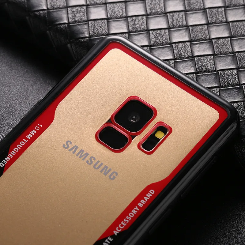 Для Samsung Galaxy S7 Edge S8 S9 Note 8 9 A8 A6 Plus J6 J3 J5 J7 2017 Прозрачный жесткий пластиковый