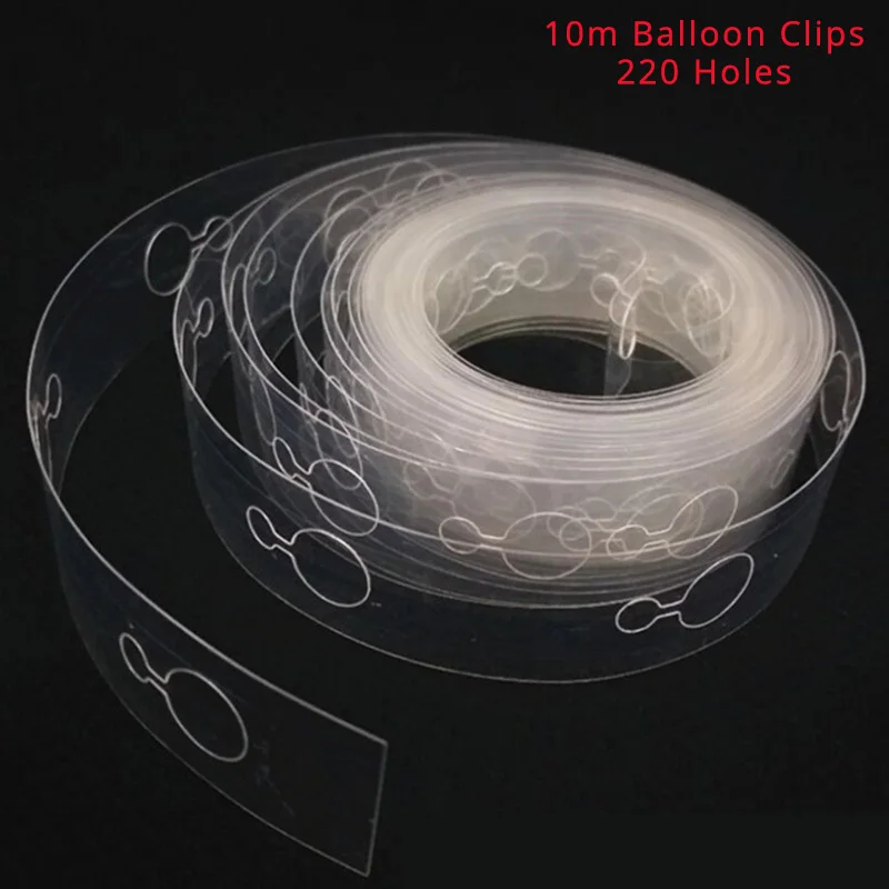 10m double hole clip Воздушный шар вечерние центральным настольная стойка для шаров комплект воздушные шары колонна-подставка плавающие Аксессуары свадебные аксессуары для вечеринки по случаю Дня Рождения - Цвет: 10m double hole clip