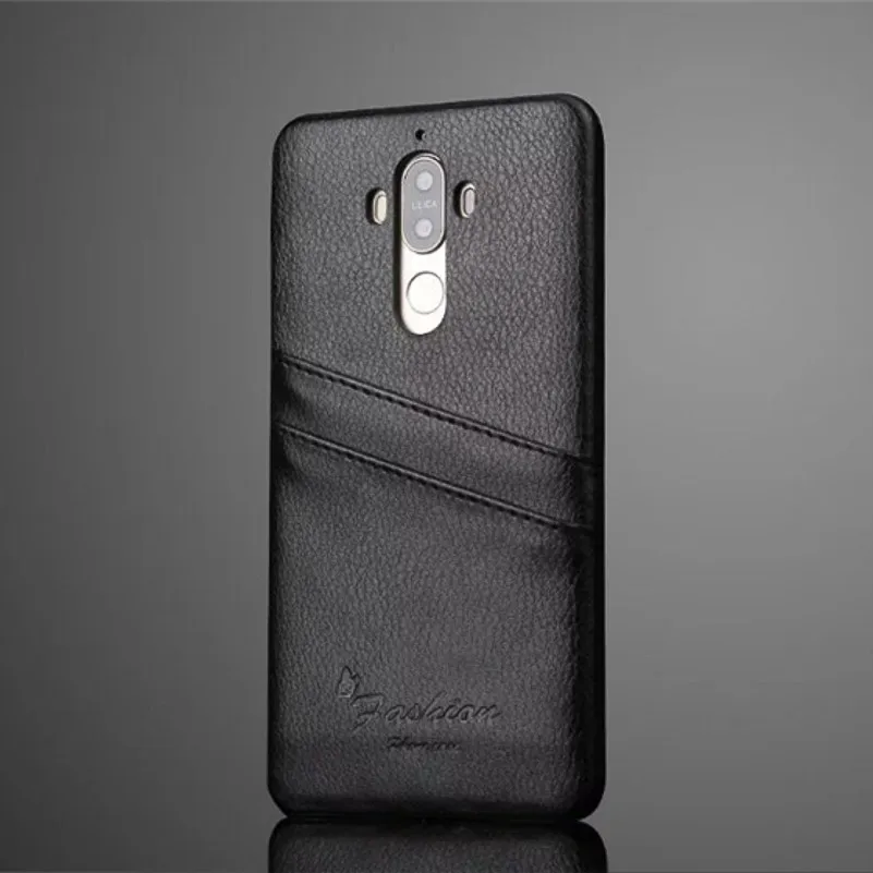 Для HUAWEI Mate9 чехол личи зернистый для телефона задняя крышка с отделениями карт