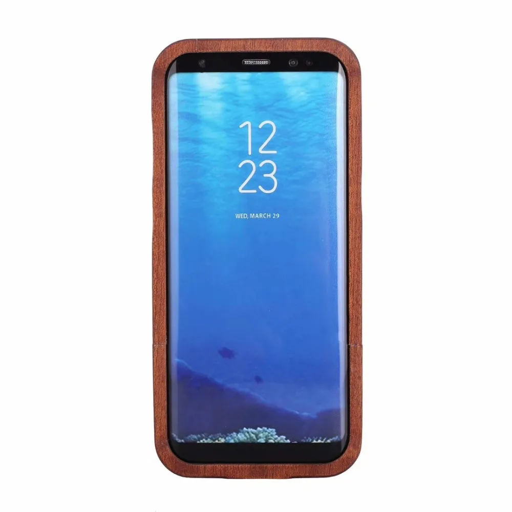 SZYSGSD естественный защитный Дерево чехол для samsung Galaxy S8 плюс глубокая гравировка