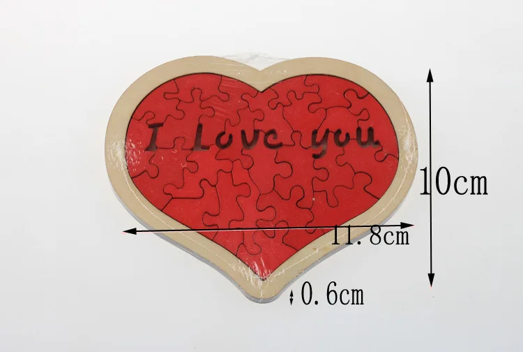 Новинка 2017 деревянная головоломка IQ в форме сердца для мозга игра детей и