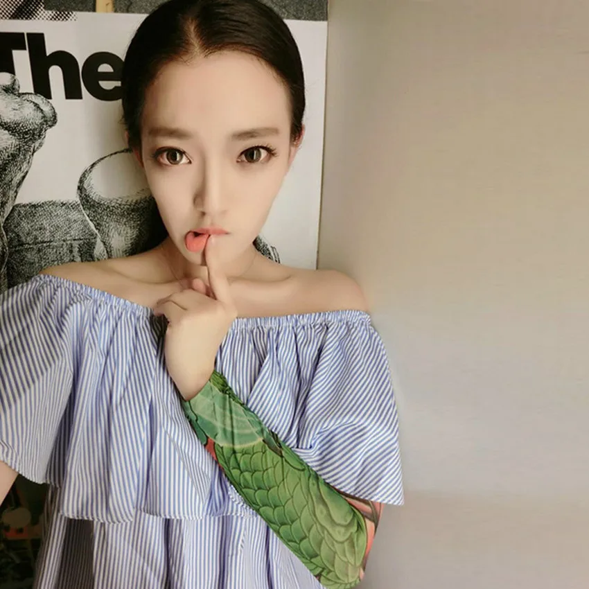 200 шт. новая мода для взрослых вождения Солнцезащитная татуировка на руку рукавах