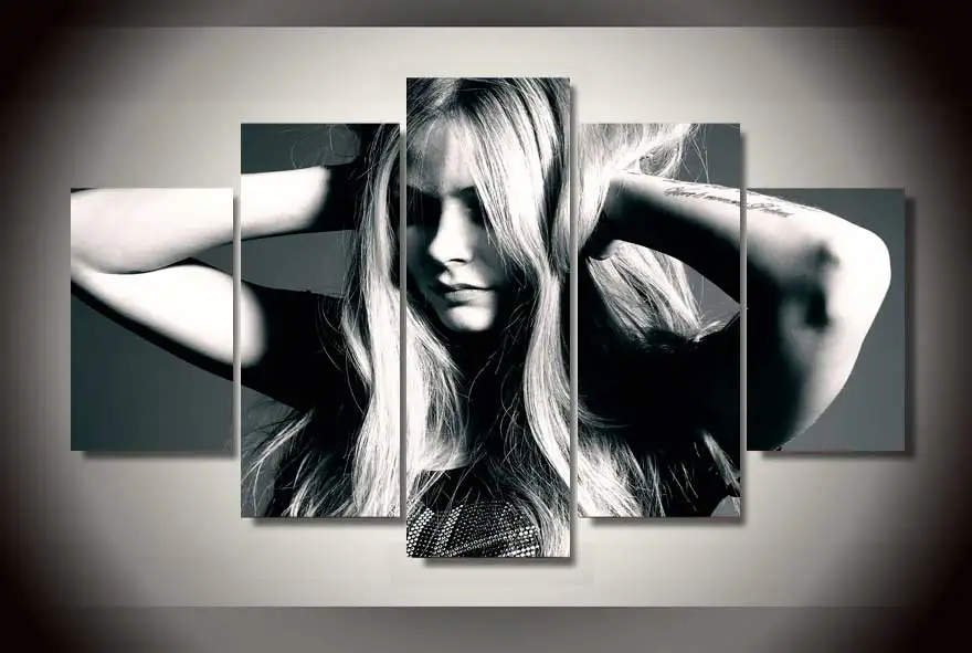 5 шт. с Аврил Лавин картина стены Книги по искусству Детская комната Декор плакат