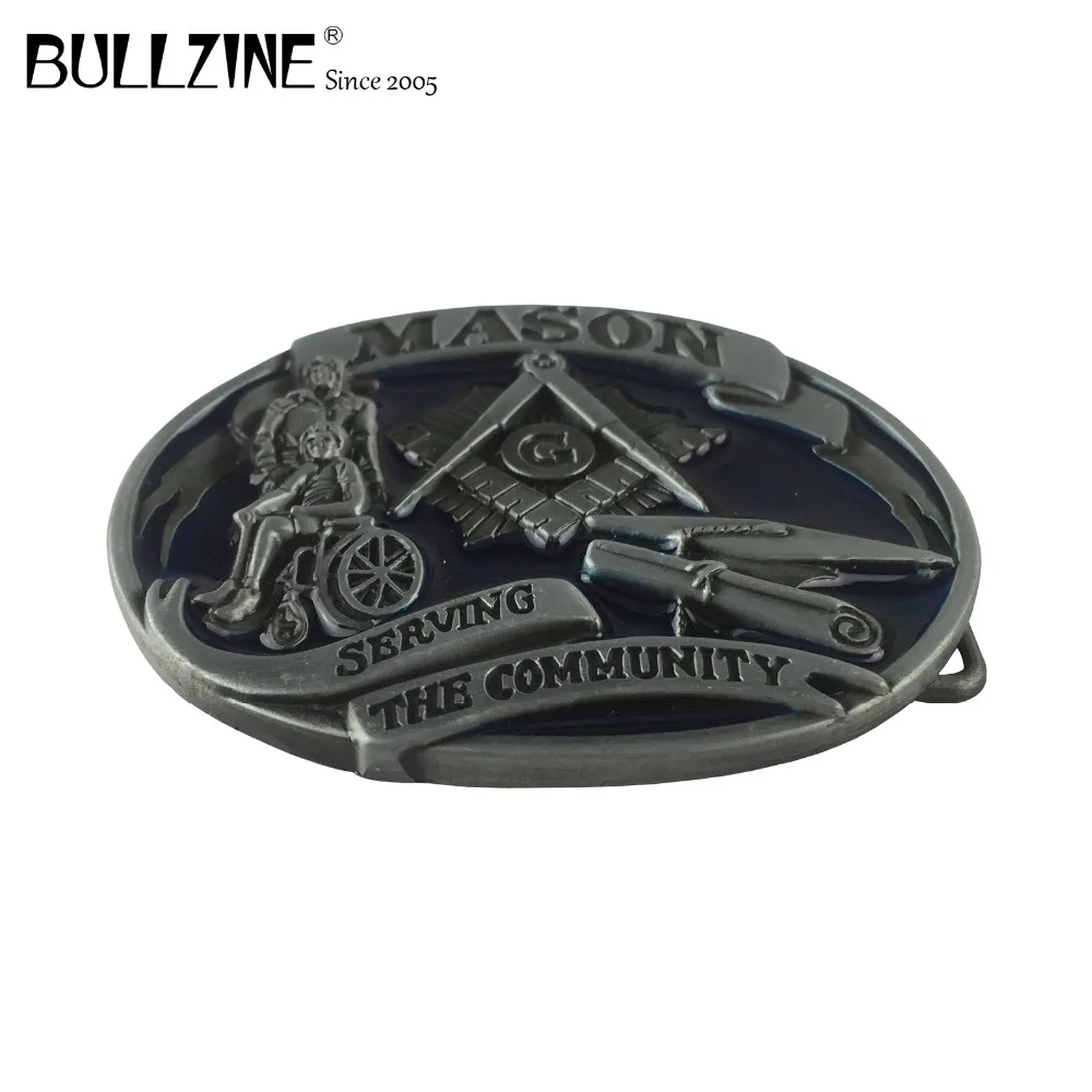 Bullzine оптом синий эмалированная каменная под джинсы ковбойский ремень подарок