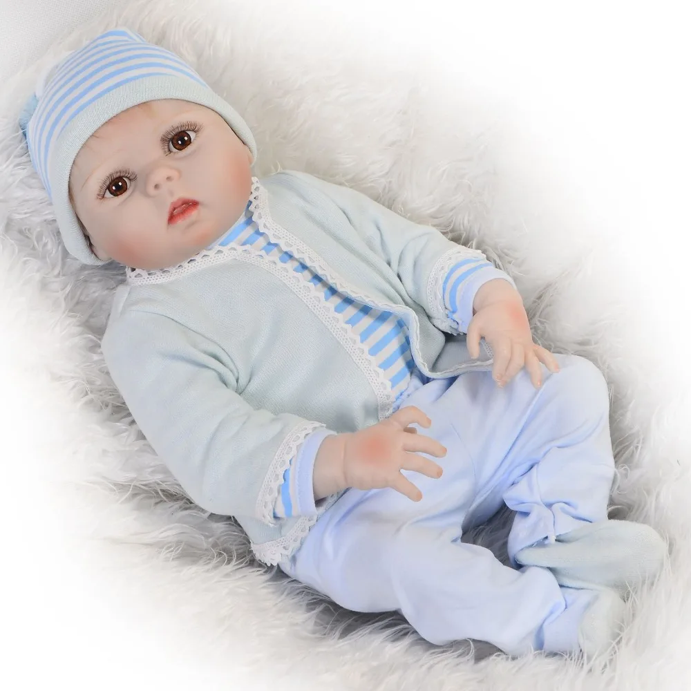 Кукла реборн Мягкая силиконовая Реалистичная кукла младенец полностью