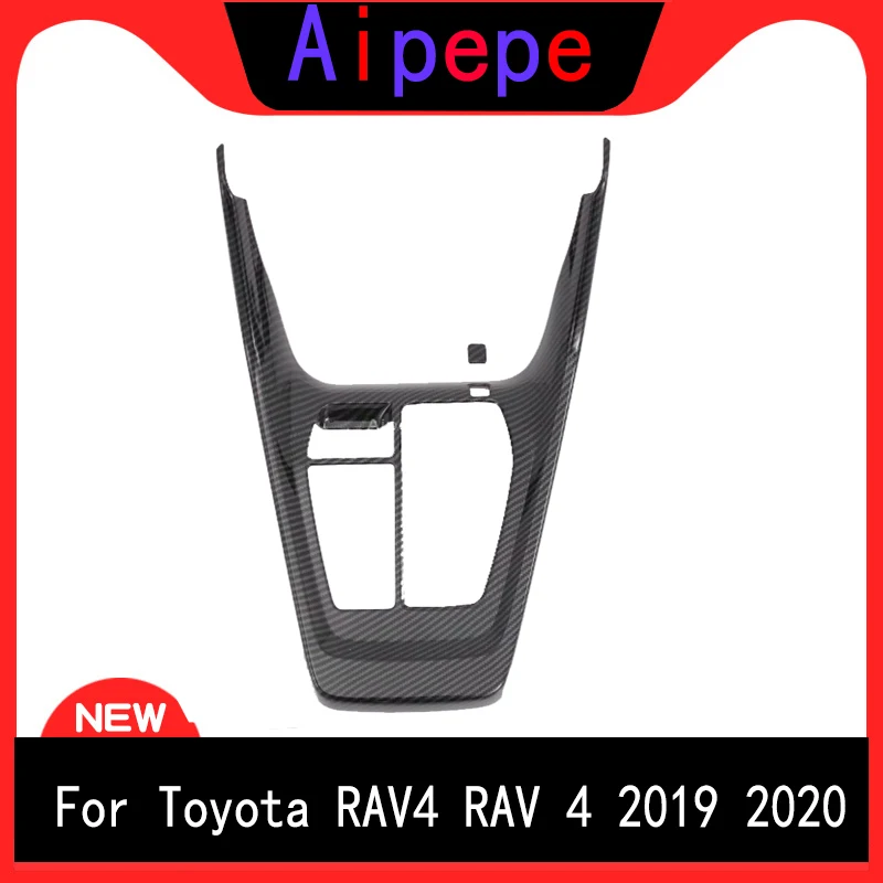 

Автомобильный Стайлинг для Toyota Rav4 Rav 4 2019 2020 коробка переключения передач из углеродного волокна крышка молдинг отделка Декоративная наклей...