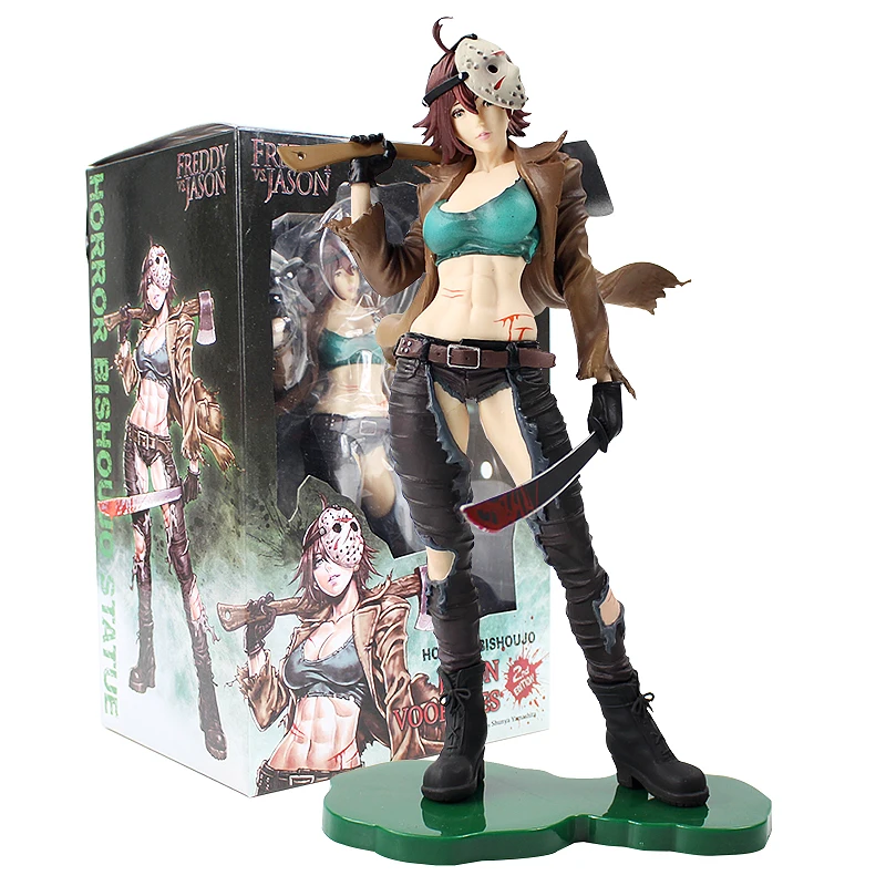 25 см Freddy Vs. Jason Edition Horror bishujo Jason Voorhees 2nd фигурка сексуальной девушки ПВХ фигурка Коллекционная модель игрушки куклы