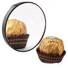 Компактное компактное карманное круглое зеркало для макияжа с двумя присосками